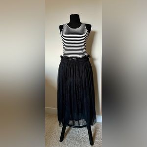 Miu Miu striped top and tulle skirt dress
